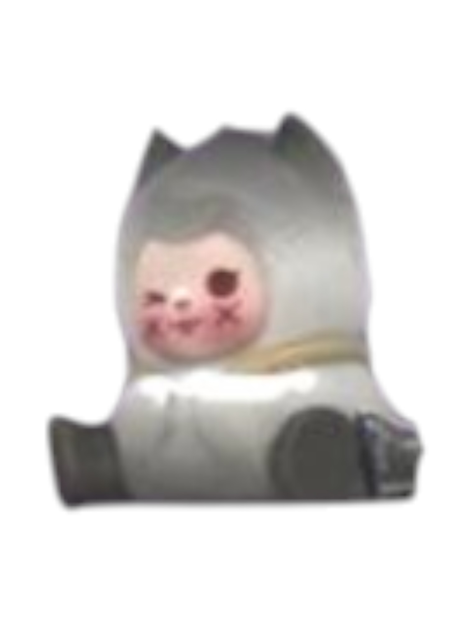 Grey Cub Flocked