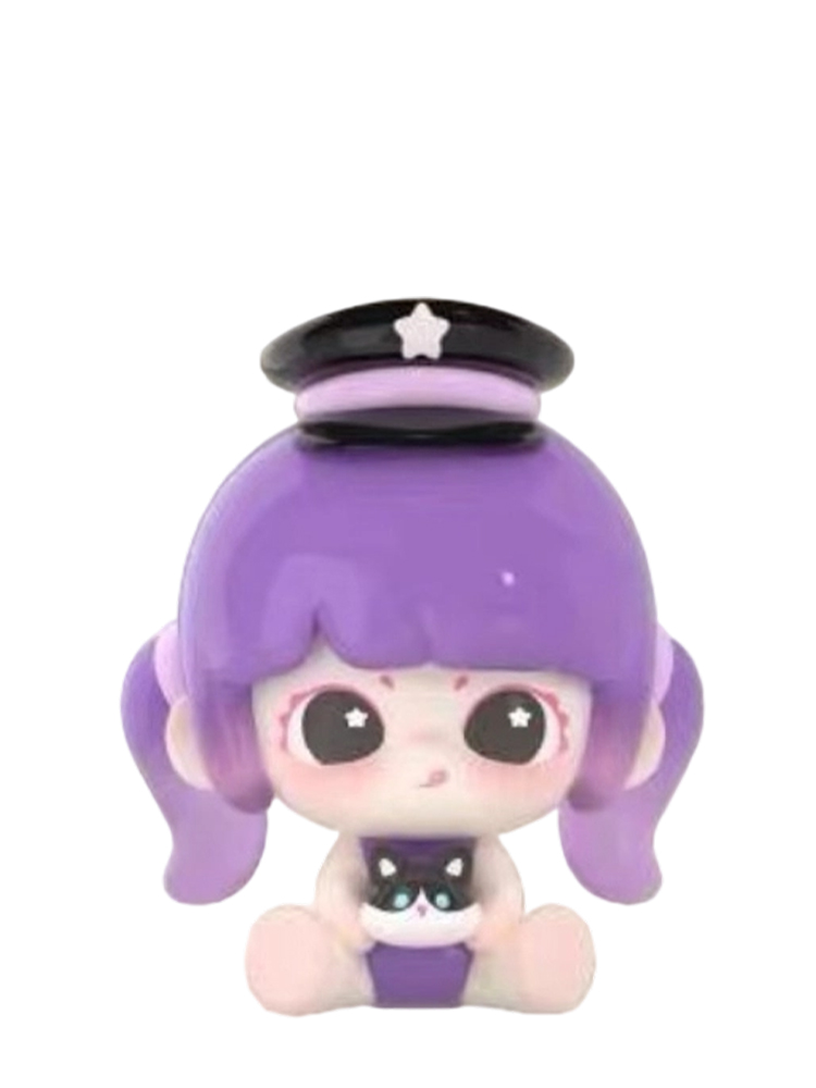 Purple & Black Police Girl