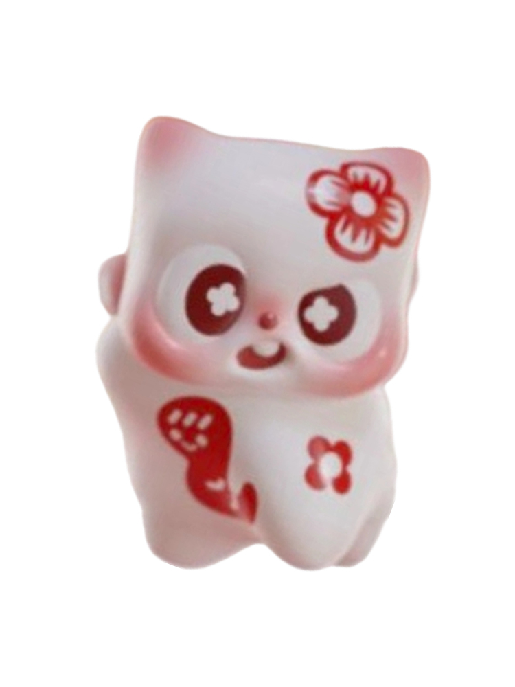 Red Floral Cat