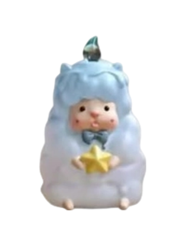 Blue Star Candle Sheep