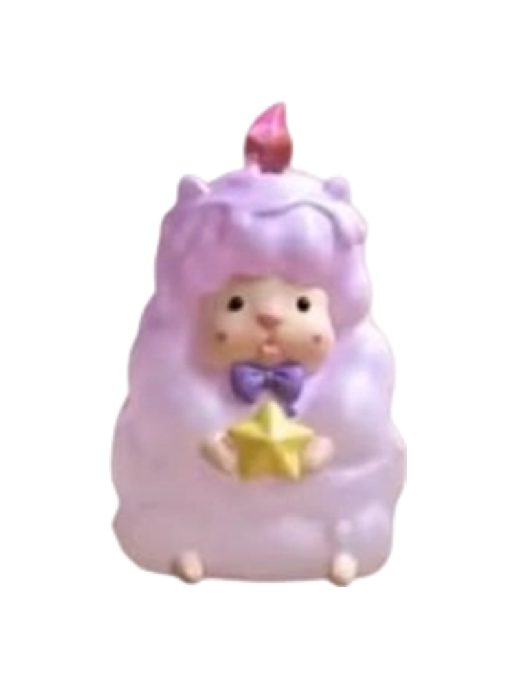 Purple Star Candle Sheep
