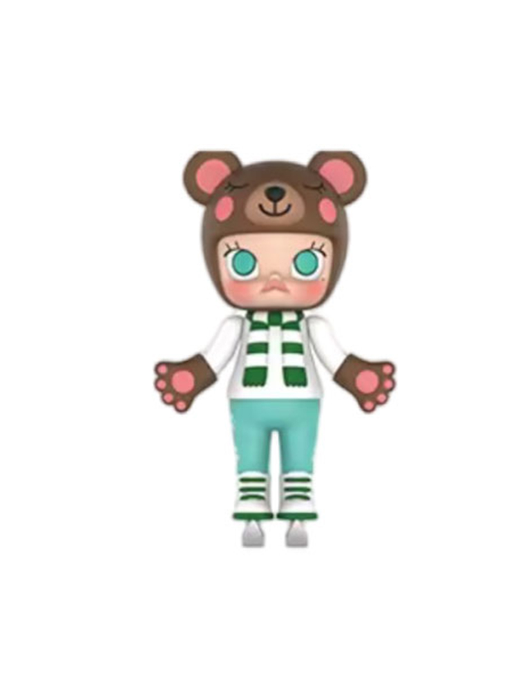 Ice skating Bear Blue