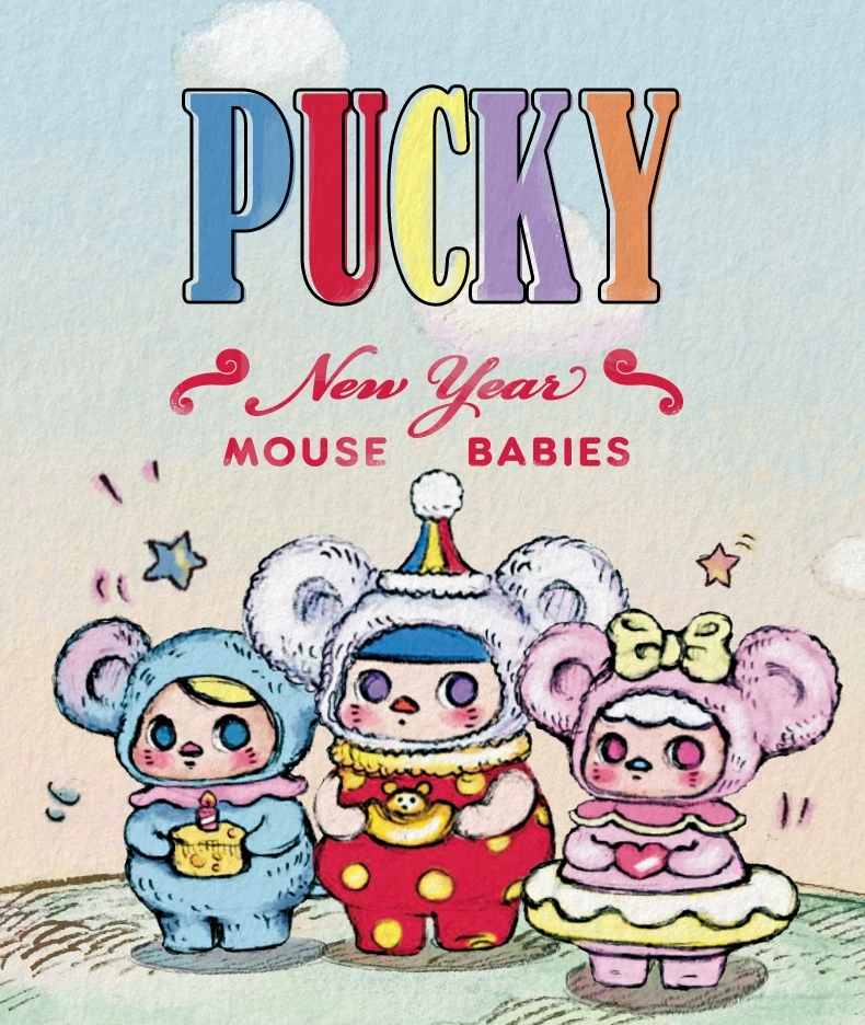 PUCKY New Year Mouse Babies Series
