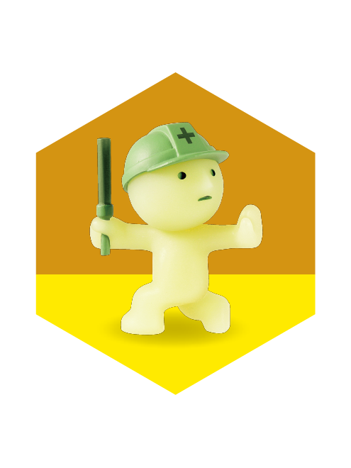 Smiski Directing Traffic
