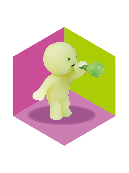 Smiski Blowing Bubbles