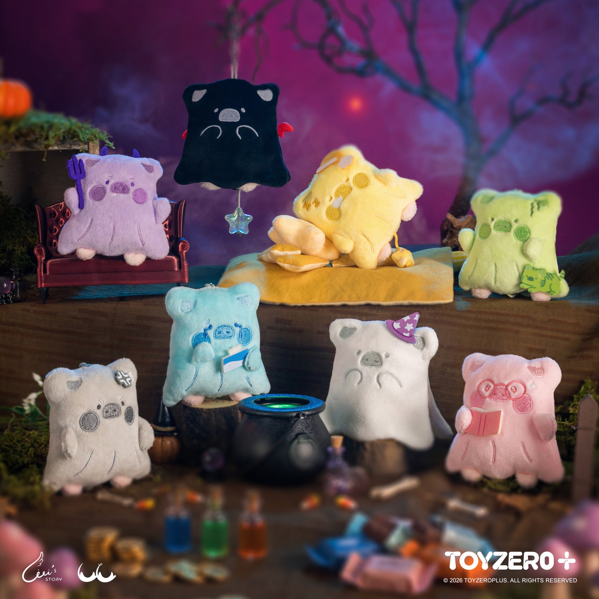 Horror Story Series - Moody Boo Plush Keychain
